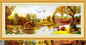 大型高清西方森林油画装饰画