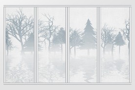 梦幻森林意境移门