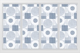 现代简约几何图形移门