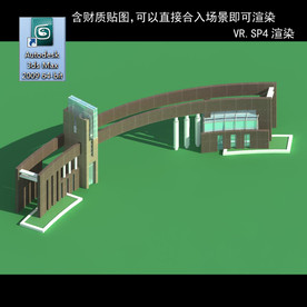 门卫室 门卫模型 厂区门卫