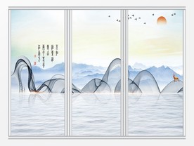 新中式水墨移门