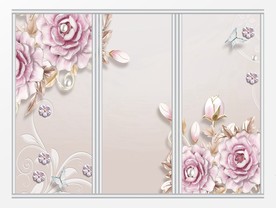 珠宝浮雕立体简约时尚移门