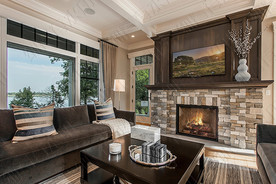 门窗 别墅 阳光房 沙发 桌子