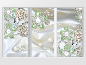 大气绿宝石丝绸移门