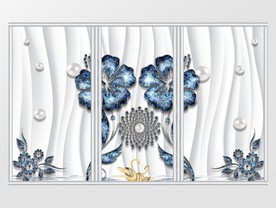 现代简约珠宝欧式移门