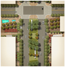 园林道路绿化设计