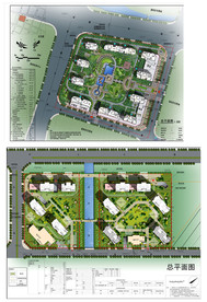 小区园林规划设计彩平图