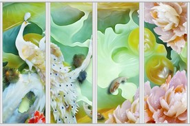 玉雕花开富贵家和移门