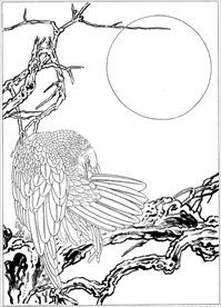 雄鹰线描 雄鹰白描 雄鹰素描