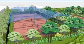 体育文化公园 效果图 景观 规