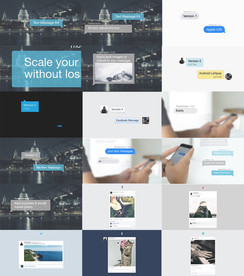 聊天对话泡泡/文字消息素材包