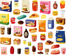 饮料果汁汉堡餐厅设计素材