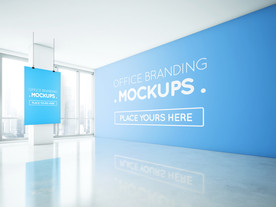 企业内部广告墙样机