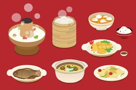 火锅美食矢量设计素材