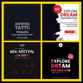 欧美外国英文排版艺术字创意主图