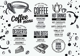 快餐西餐厅美食元素插画