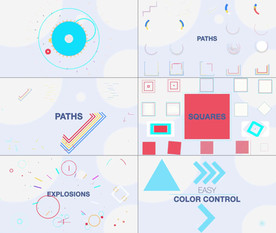 500枚MG图形元素集AE模板