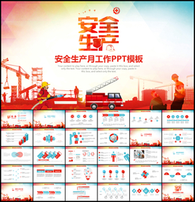 安全生产月工作PPT模板