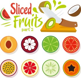 切水果矢量素材