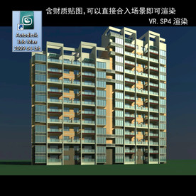 高层住宅 现代高层 小区 住宅