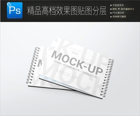 空白高档画册封面一键贴图