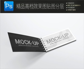 通用高档画册封面一键贴图