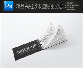 通用高档画册封面一键贴图