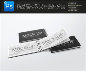 通用高档画册封面展示样机