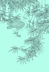 竹子线描 竹子白描 竹子素描