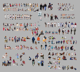 景场PSD人物素材