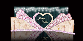 孔雀绿婚礼迎宾区