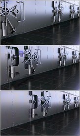 三维银行金库场景