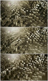 立方体金属波纹背景