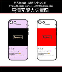 潮牌手机壳图案