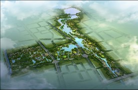 城市规划设计鸟瞰效果图