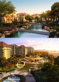 欧式小区建筑效果图