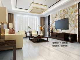 家居设计墙纸样机图