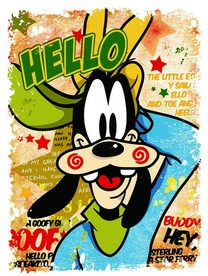 卡通印花 迪士尼高飞