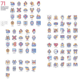 线性扁平机器人图标