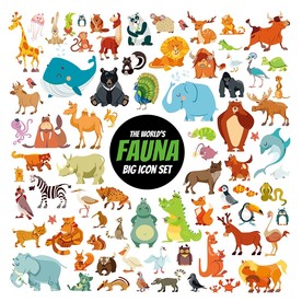 卡通动物大全矢量素材