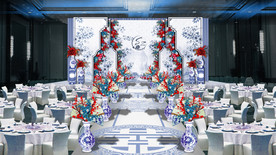 江南风青花瓷主题婚礼