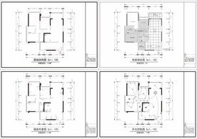一整套商品房装修平面图