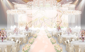 香槟色婚礼仪式区