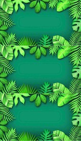 4K绿色丛林树叶背景视频