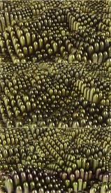 4K起伏的金色圆柱背景