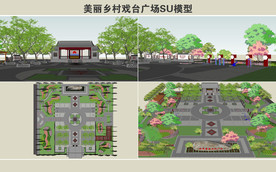 美丽乡村戏台广场