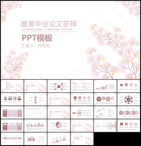 精美毕业论文答辩PPT模板