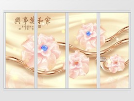 奢华珠宝欧式现代移门