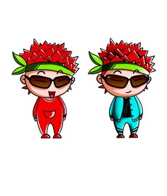 荔枝人物形象 男孩