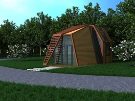 木屋模型带材质